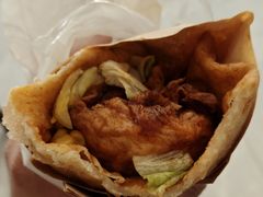 -小红车炸蛋葱油饼