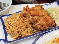金牌生炸鸡腿捞丁面-食运茶餐厅(文化宫店)