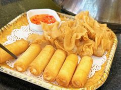 炸牛奶拼炸云吞-阿多私房菜(顺德店)