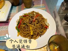 黑椒牛柳炒意粉-大头力茶餐厅(花都融创茂店)
