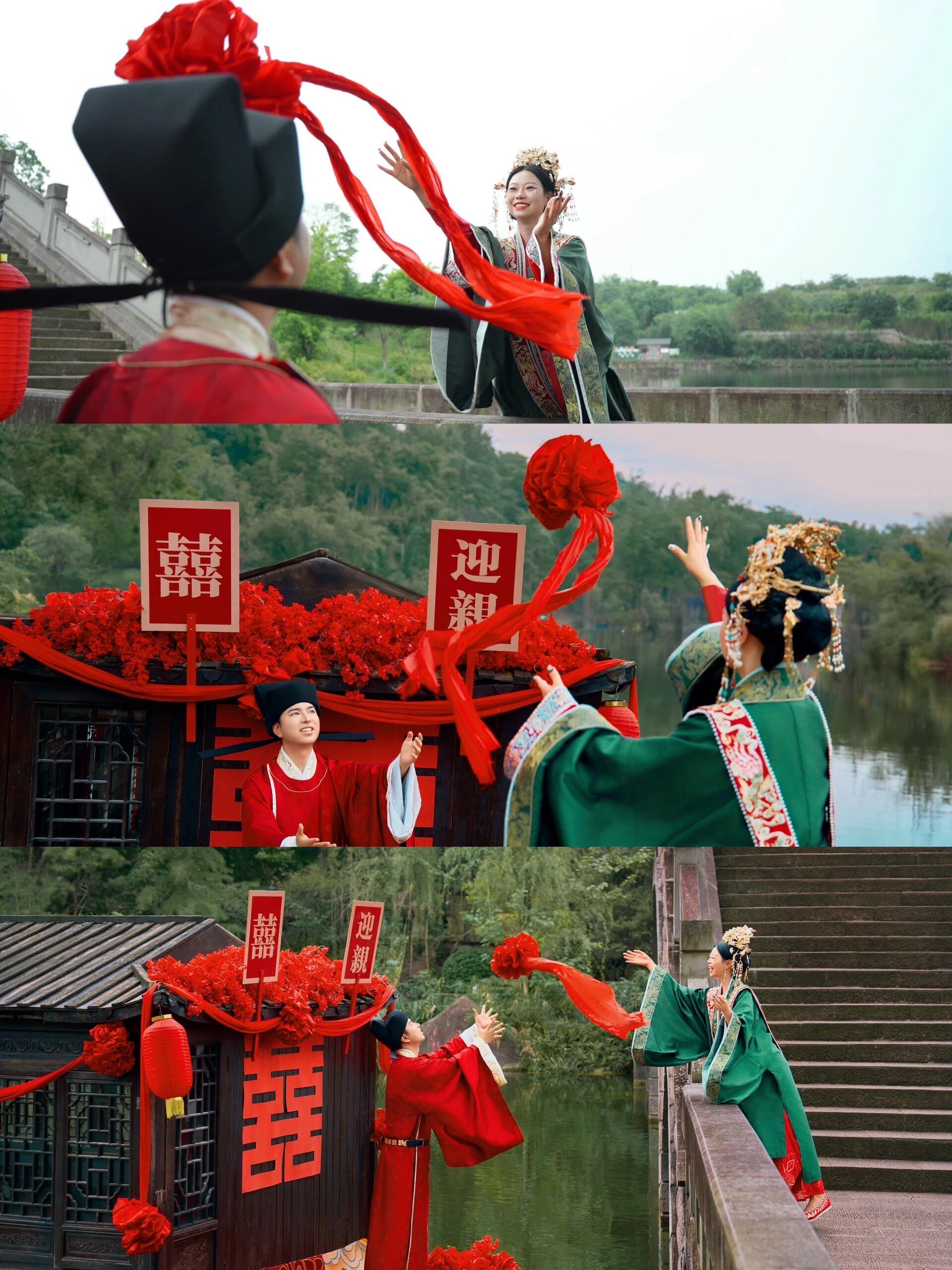 凤冠霞帔,十里红妆