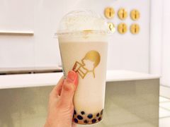 烤黑糖波波牛乳-喜茶(北京五棵松华熙店)