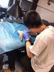 小腿-怪咖纹身刺青