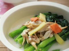 广东白贝浓汤寖菜心-奉天理·海鲜饺子