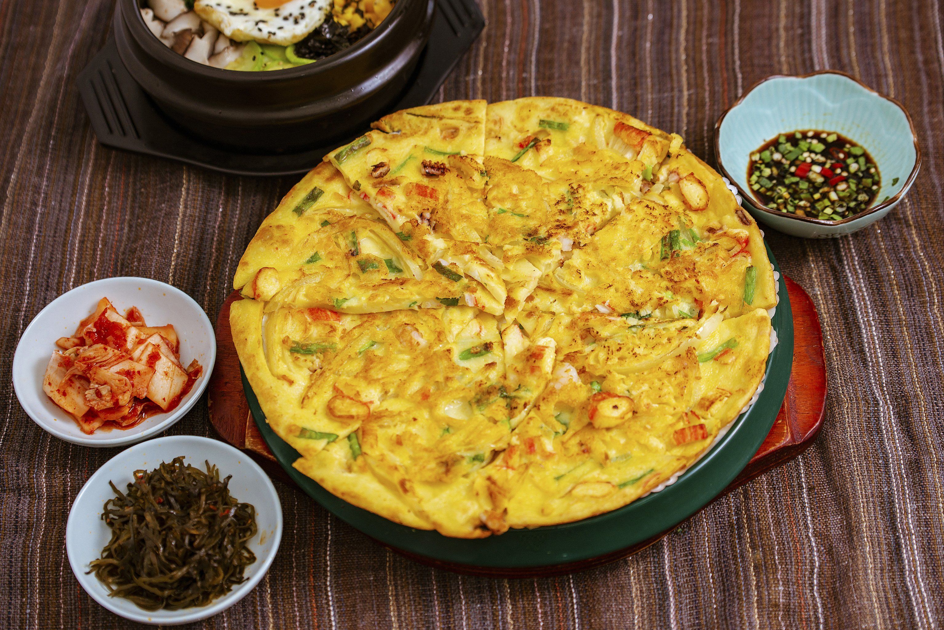 正宗韩餐的海鲜饼