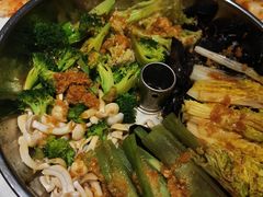 汽锅时蔬-悦海·家宴·冰花皮皮虾大锅贴(宝龙店)