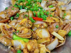 豉椒炒花甲-凤城康记饭店