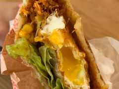 -小红车炸蛋葱油饼