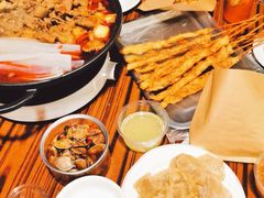 -老红桥炸灌肠牛肚锅烧烤(定福庄店)