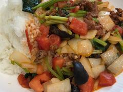 过油肉盖饭-巴依老爷新疆美食(牡丹园店)
