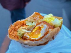 -小红车炸蛋葱油饼