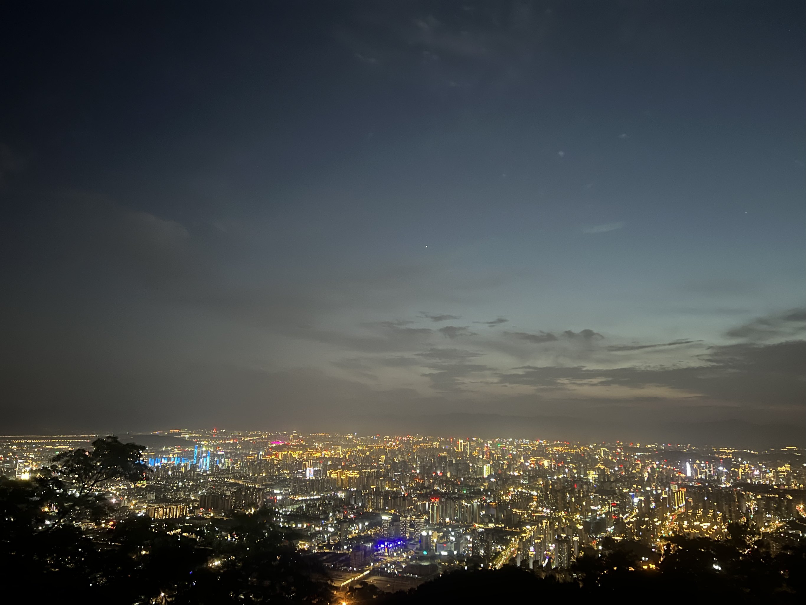 鼓岭夜景图片