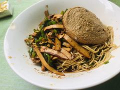青椒干子肉丝干拌面-高邮面馆(明瓦廊店)