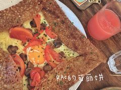 鸡蛋蘑菇熏肉荞麦可丽饼-RAC BAR(安福路店)