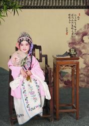 -后宫·古装汉服京剧儿童亲子全家福摄影