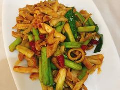 大蒜炒羊肉-蔡阿水羊肉店