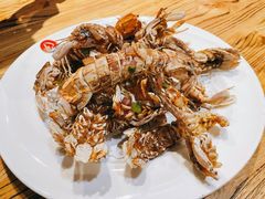 椒盐皮皮虾-小船渔村•大连菜•大连焖鱼(明泽街店)