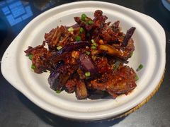 鱼香茄子焖鸭架-顺承小院儿