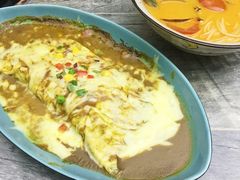 芝士焗咖喱蛋包饭-长勺子东南亚(街道口店)