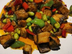 青椒毛豆炒臭豆腐-517烧烤·龙虾·海鲜大排档(万象都荟店)