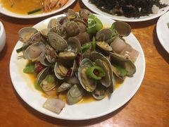 爆炒花斑蛤-温州一家人美食(西木头市店)