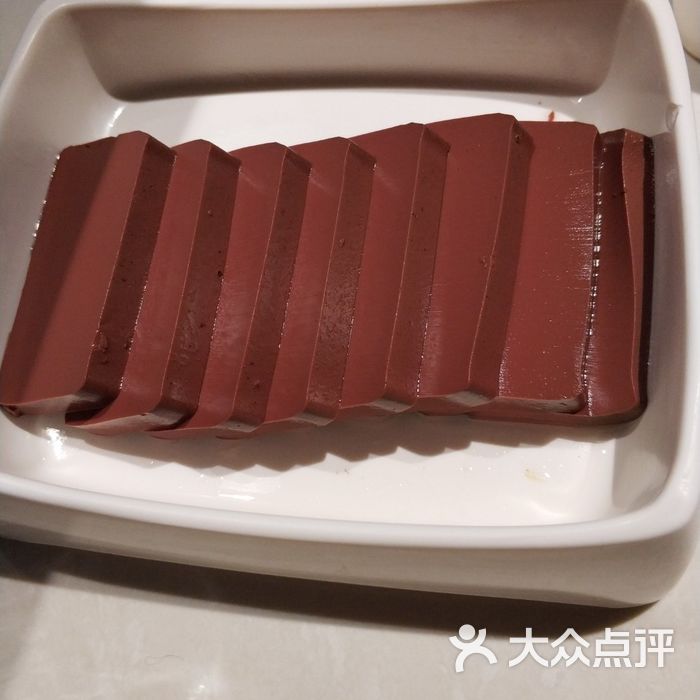 海底捞火锅鲜鸭血图片