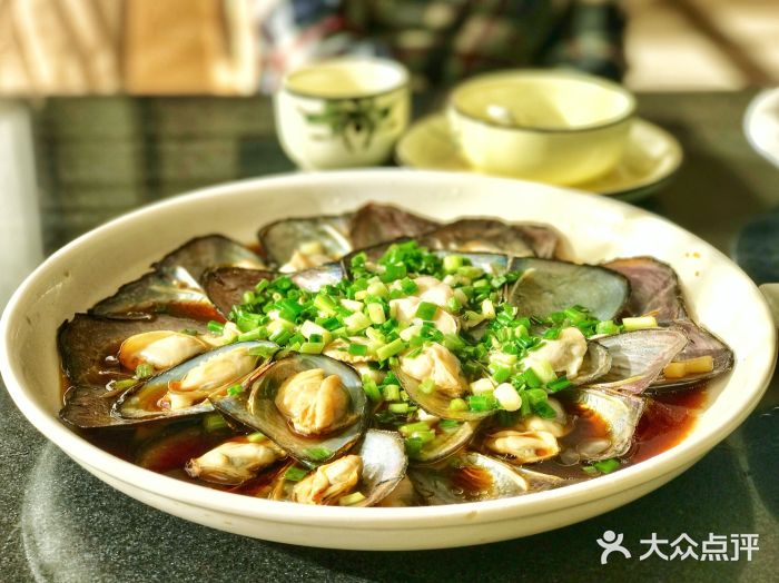 漁老大食府蔥油河蚌圖片