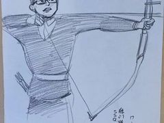 给客人画的卡通画-獨門烤肉(开发区店)