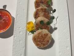 鲜虾蟹肉煎莲藕饼-T館·花园艺术餐厅