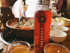 阿婆现熬海棠果茶-阿婆情腊排骨火锅(金虹路店)