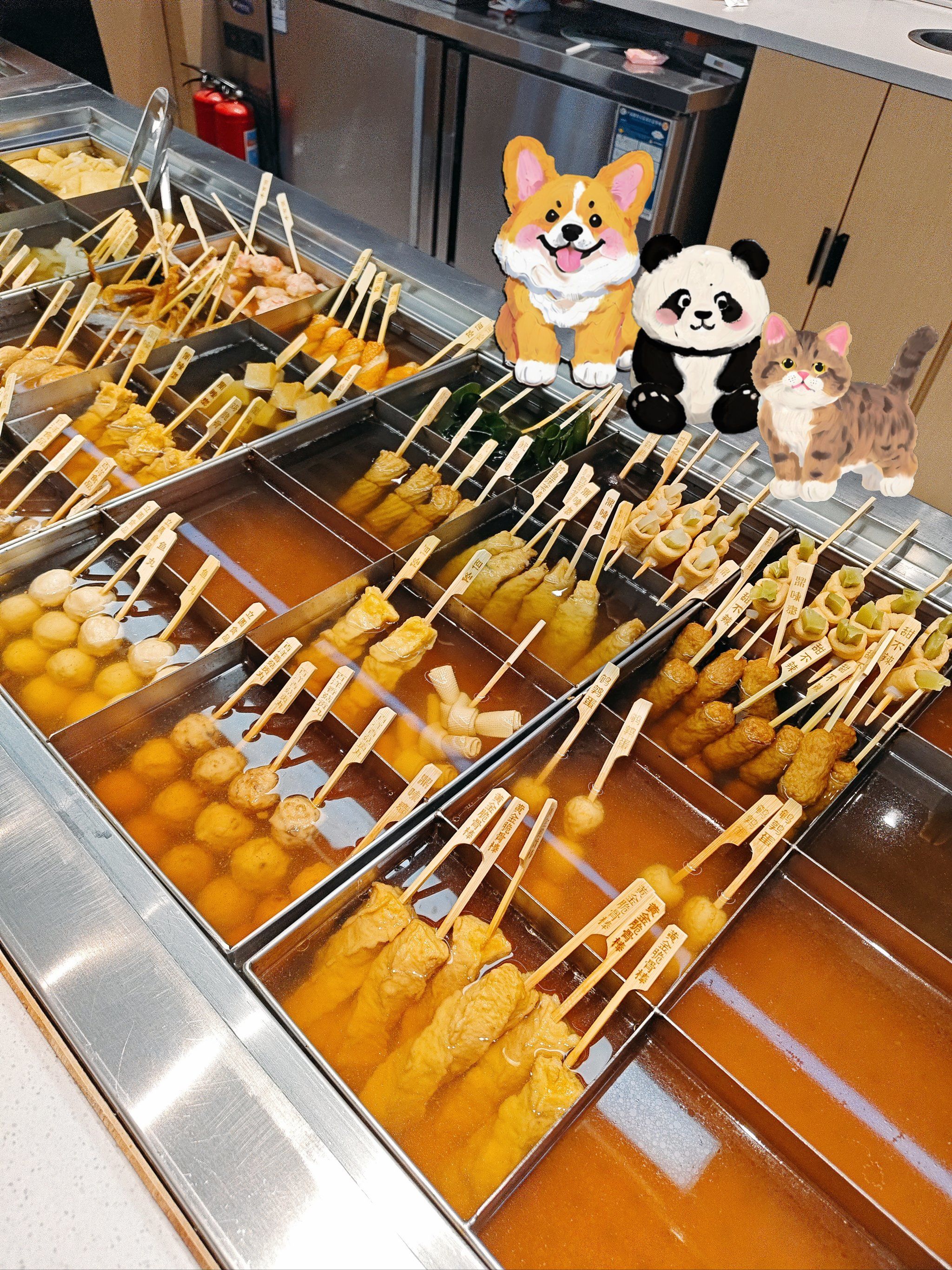 嘿嘿   一元4串的关东煮
