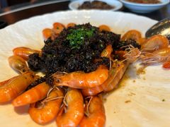 梅干菜蒸草虾-杭州西子湖四季酒店·金沙厅