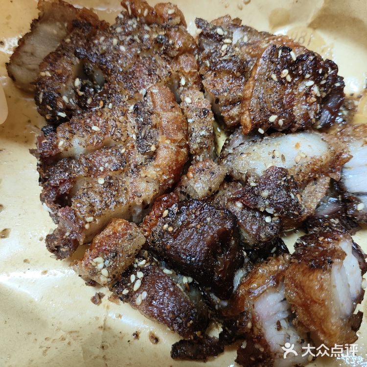 烤的嘎嘣脆炸的脆皮烤肉