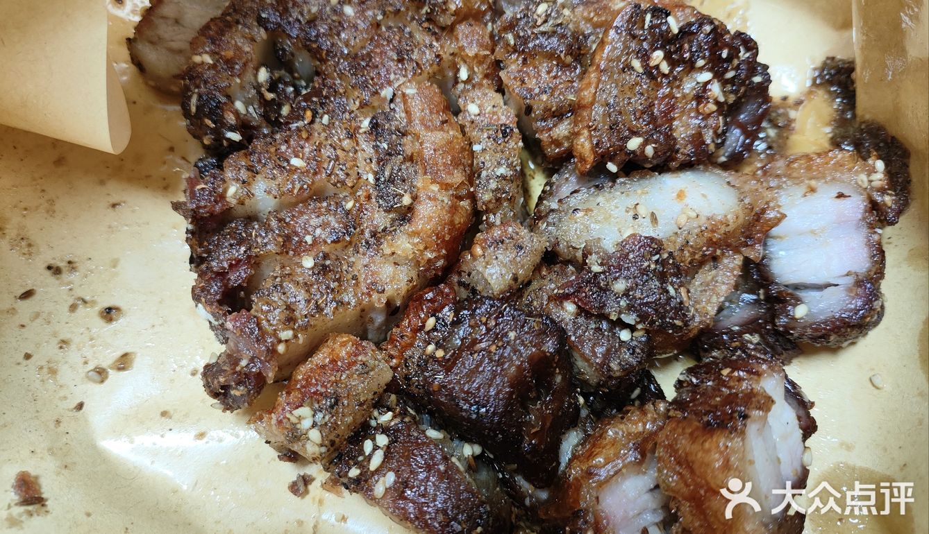 烤的嘎嘣脆炸的脆皮烤肉