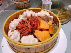 圆笼粉蒸肉配红薯-便宜坊烤鸭店(航天桥店)