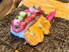 海胆生牛肉手卷-老乾杯和牛烧肉(王府中环店)