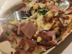 火腿菌菇焗饭-爱上层楼咖啡馆(为公桥店)