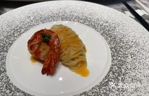 Sichuan-style Shrimp Angel Hair Pasta