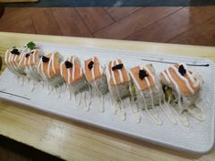 芒果恋上三文鱼-九田家黑牛烤肉料理(衡百国际店)