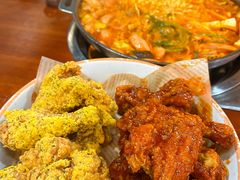 双拼炸鸡-富乐满韩国正宗炸鸡韩国料理(虹泉路店)