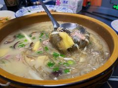 沙蒜豆面汤-杨记海鲜楼(三门黑金冠店)