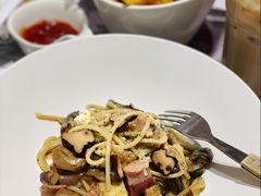 意式奶油培根蘑菇意大利面-娜娜家·Nana's restaurant(国金汇店)
