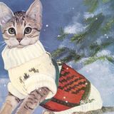 治愈心灵的猫咪画作