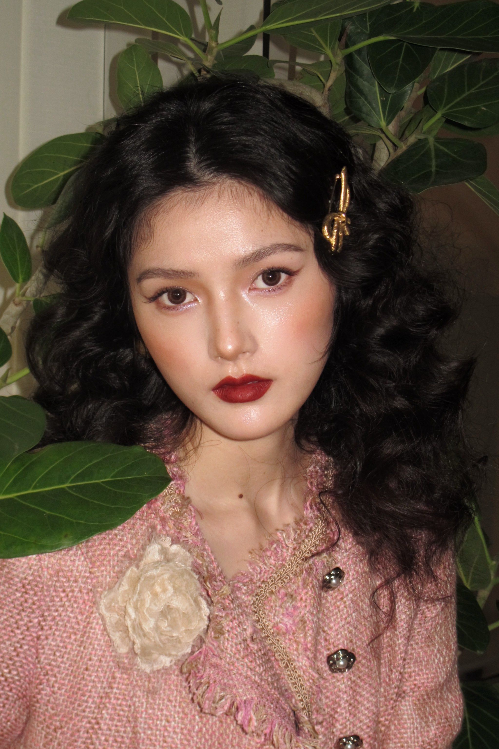 复古小香风妆容 浪漫摩登大女主💃