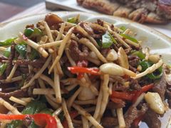 折耳根炒牛肉-张鲫鱼家常菜