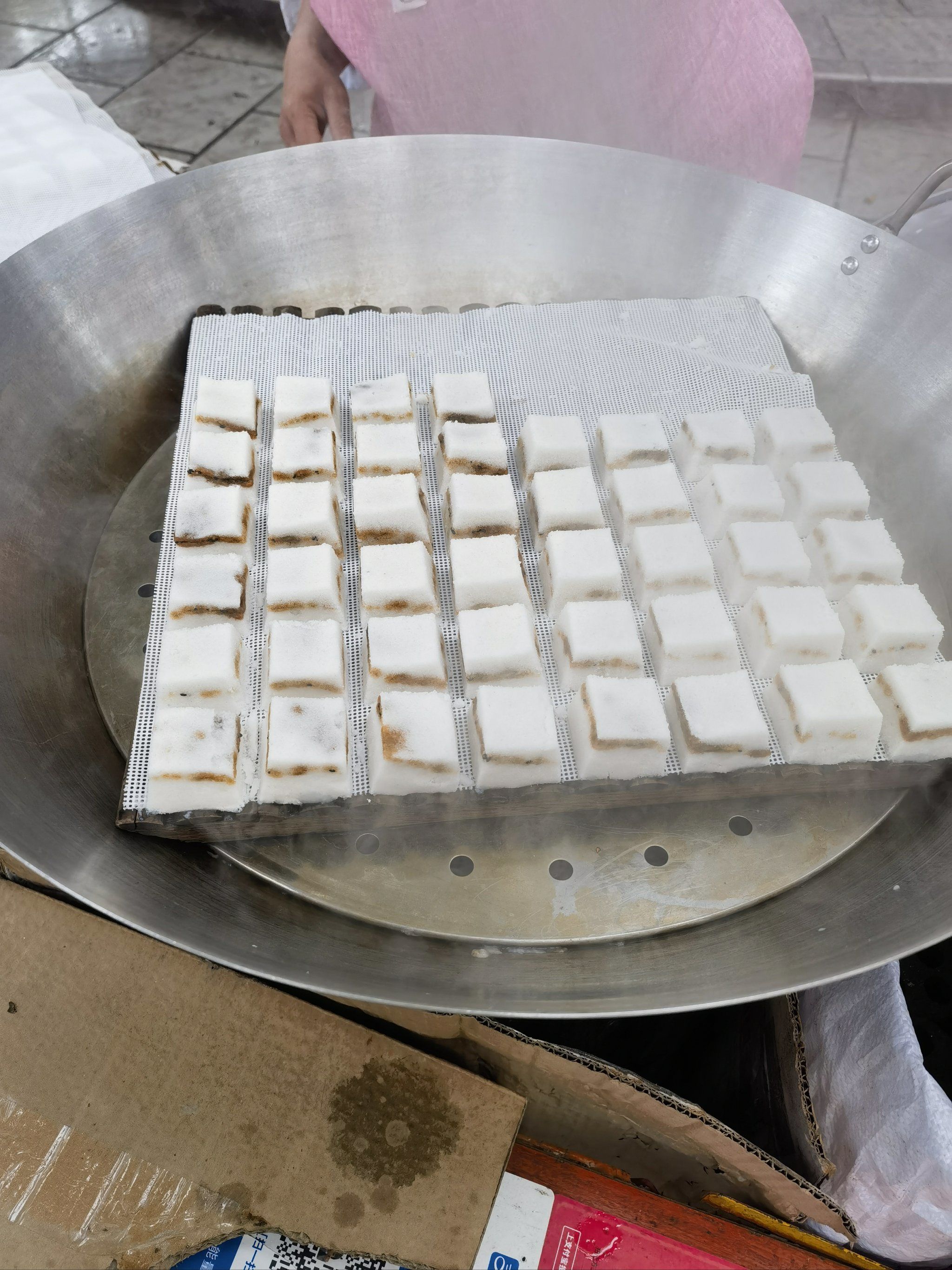 现场制作的桂花糕