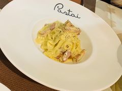 培根蛋汁白酱宽意面-BONAZZA 意大利餐厅