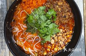 Bone Broth Meat Sauce Rice Noodles