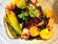 大虾青口海鲜意面-花十悦·鲜花咖啡餐厅(振业城一期店)