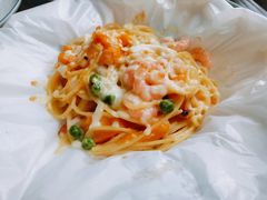 南瓜虾仁椰汁意面-斯比特花园意大利餐厅(缤谷广场店)